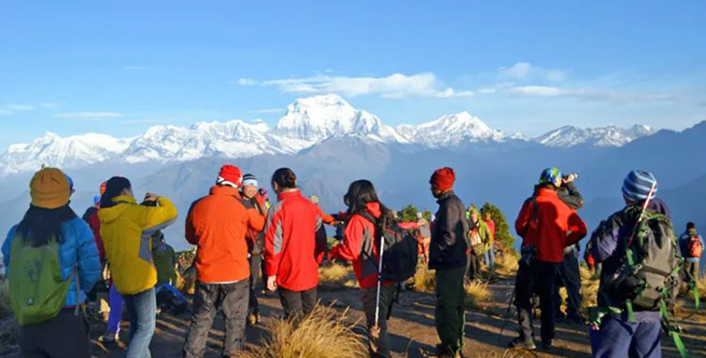 एक वर्षमा नेपाल आए ११ लाख ४७ हजार पर्यटक