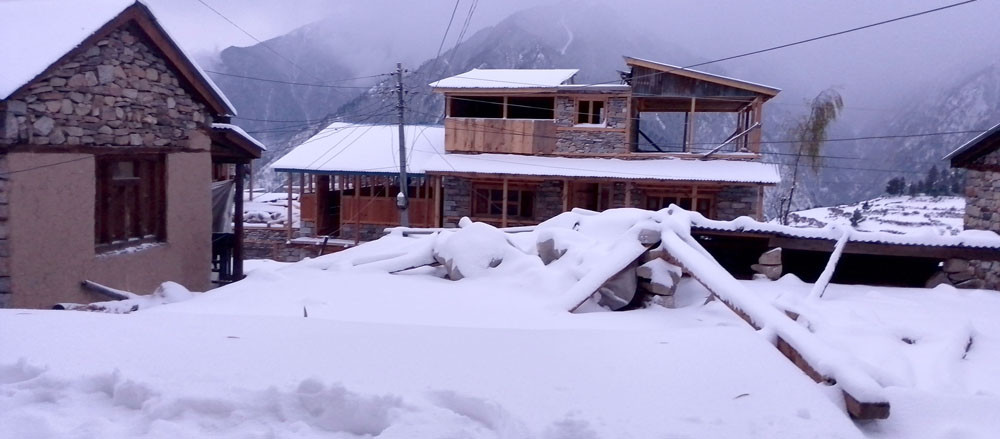 उत्तरी गोरखाको साम्दो क्षेत्रमा भारी हिमपात