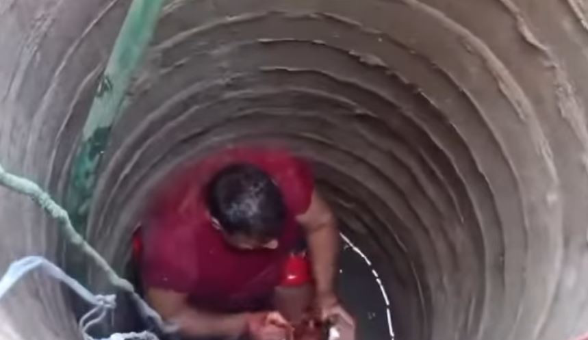 बानेश्वरमा इनारमा खसेका कामदारको उद्धार(भिडियो)