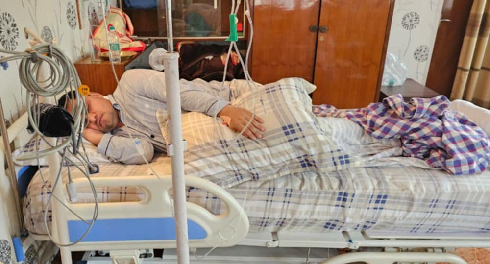 स्वास्थ्यमन्त्री पौडेल अस्पतालमा भर्ना