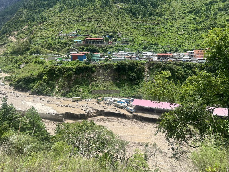 बाग्लुङको कालुङखोला जलविद्युत् आयोजनामा पूर्ण रूपमा क्षति, एक अर्बभन्दा बढीको नोक्सानी