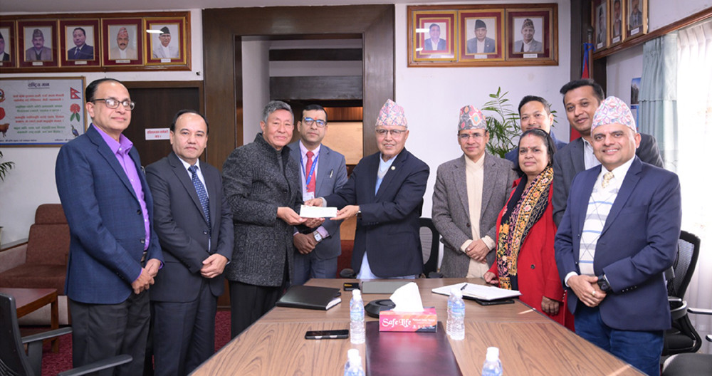 सिद्धार्थ प्रिमियर ईन्स्योरेन्सले दियो भौतिक पूर्वाधार कोषमा १ करोड १ लाख, कोषमा कति भयो जम्मा ?